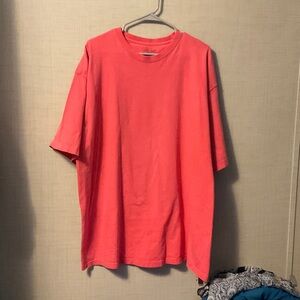 Vibrant Coral Short Sleeve Tee